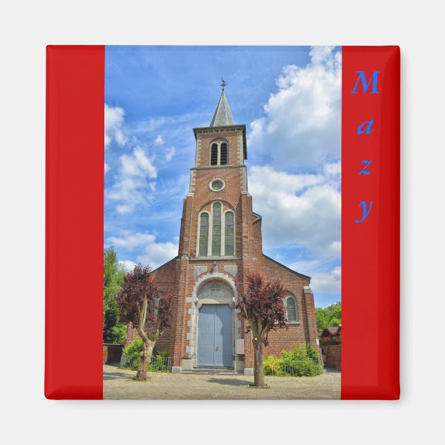 Íman Igreja em Mazy, Ville de Gembloux, Bélgica (Frente)