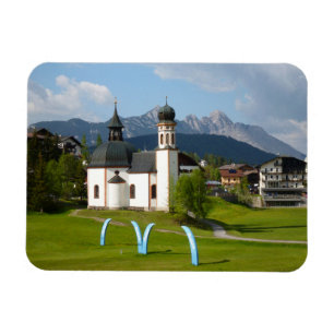 Íman Igreja em Seefeld, ímã retangular de Áustria