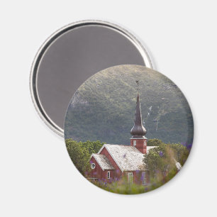 Íman Igreja Flakstad das Ilhas Lofoten