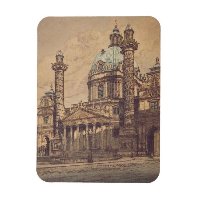 Íman Igreja Karlskirche em Viena, Áustria (Vertical)