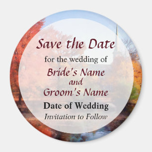 Íman Igreja no outono Salve a Data