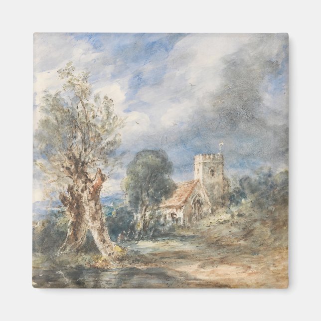 Íman Igreja Stoke Poges (1834) John Constable (Frente)