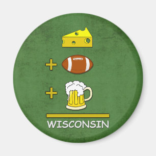 Íman Igual Wisconsin da cerveja do futebol do queijo