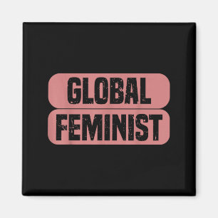 Íman Igualdade Feminista Global Empoderamento Vintage P