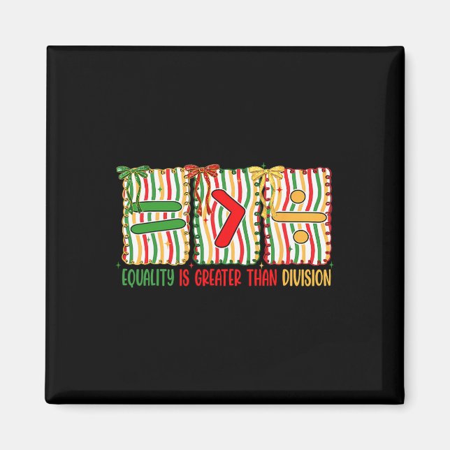 Íman Igualdade Preppy é Maior que Divisão Matemática Pr (Frente)