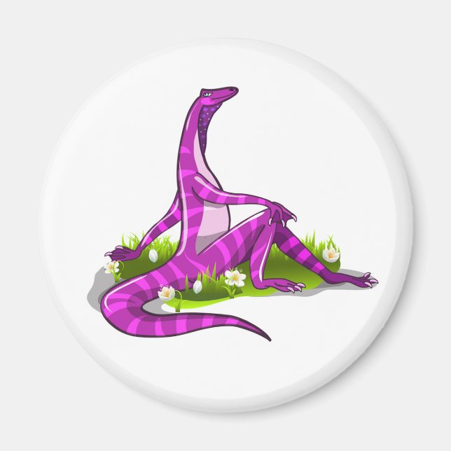 Íman Iguanodon Mostrando Sua Beleza Natural. (Frente)