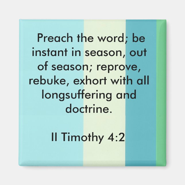 Íman II Timothy 4:2 (Frente)