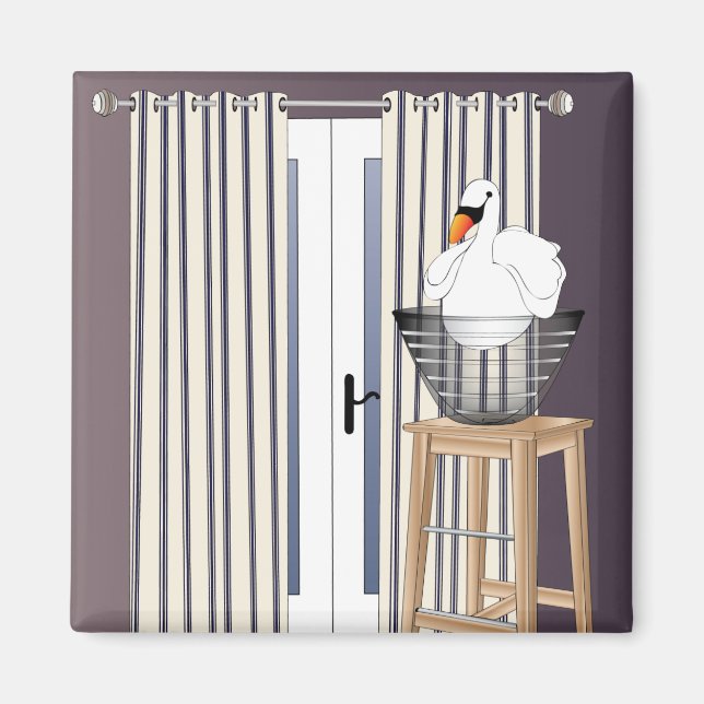 Íman Ikea Interiors Swan Magnet (Frente)