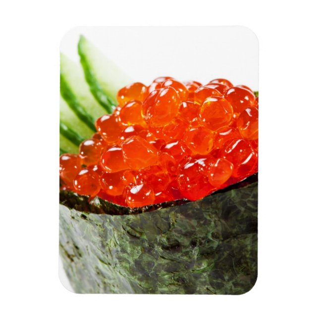 Íman Ikura (Salmon Roe) Gunkan Maki Sushi (Vertical)