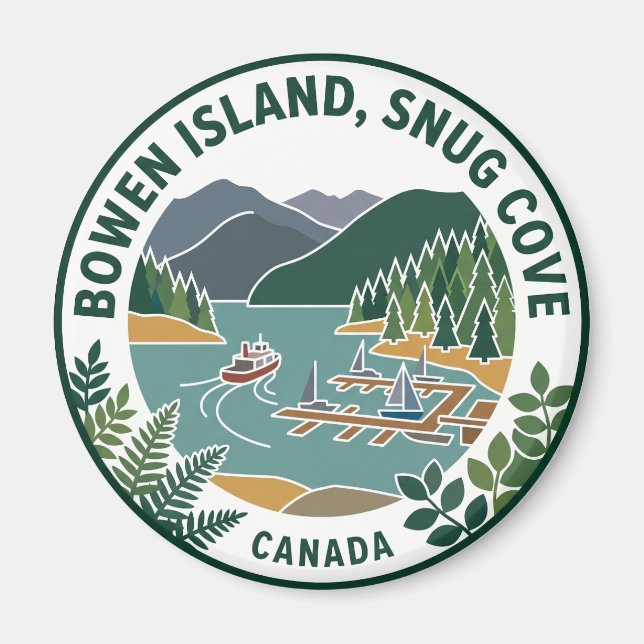 Íman Ilha Bowen, Snug Cove Canadá (Frente)
