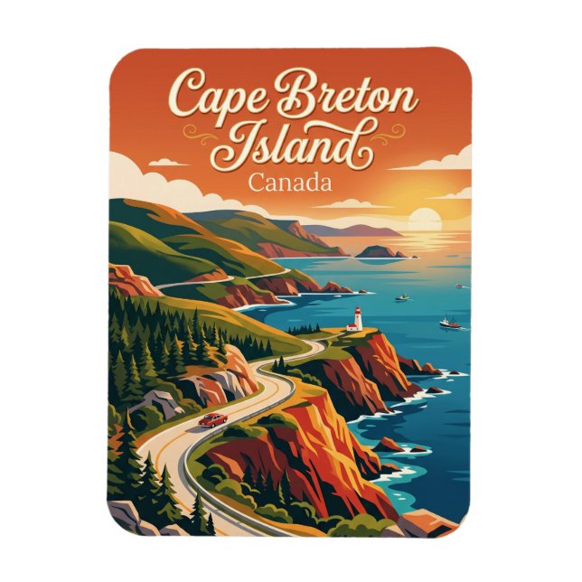 Íman Ilha Cape Breton Canadá (Vertical)