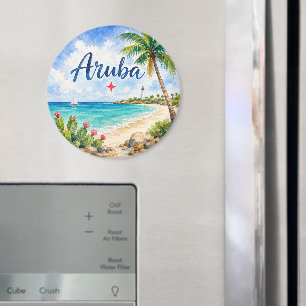 Íman Ilha caribenha holandesa de Aruba lembrança de via