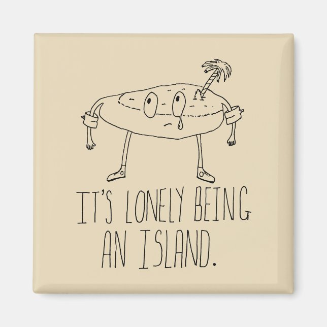 Íman Ilha Cartoon (Frente)