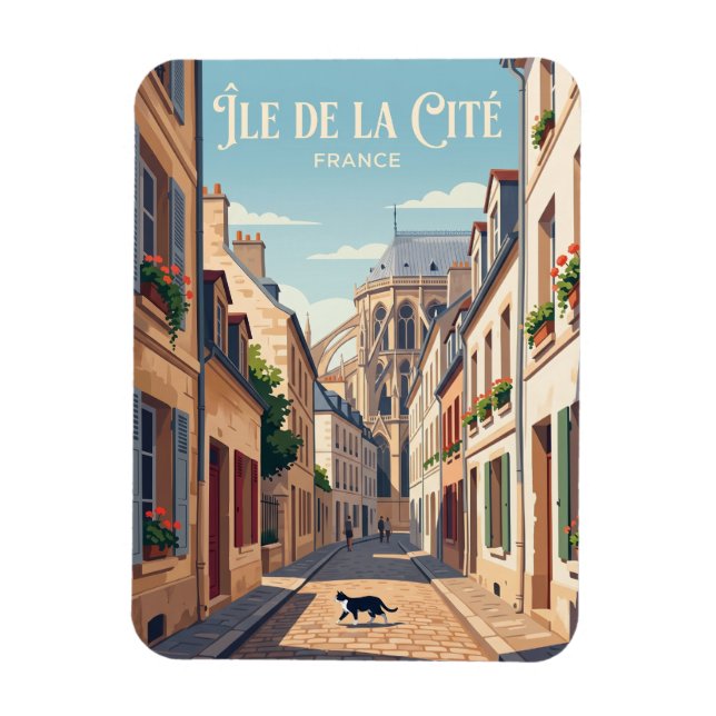 Íman Ilha da Cité França (Vertical)