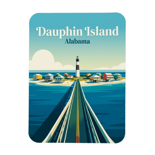 Íman Ilha Dauphin EUA (Vertical)