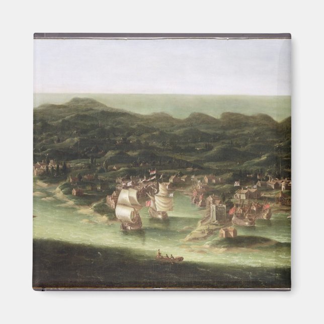 Íman Ilha de Barbados, c.1694 (óleo na canvas) (Frente)