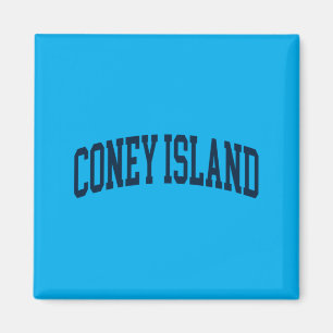 Íman Ilha de Coney Nova York Lembrança Retro Elegante