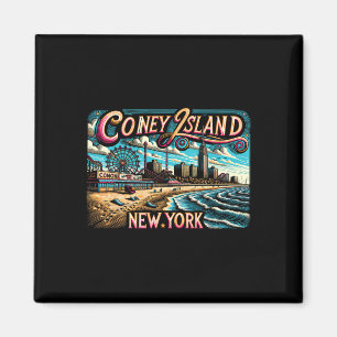 Íman Ilha de Coney Nova York Viagem Verão Férias em Fam