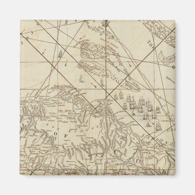 Íman Ilha de Cuba com parte dos bancos do Bahama (Frente)