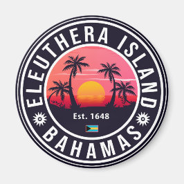 Íman Ilha de Eleuthera Bahamas Vintage Souvenirs 60s