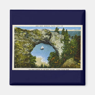 Íman Ilha de Mackinac da rocha do arco, Michigan