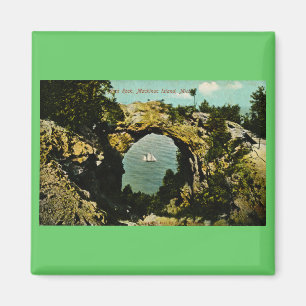 Íman Ilha de Mackinac da rocha do arco, Michigan 1911