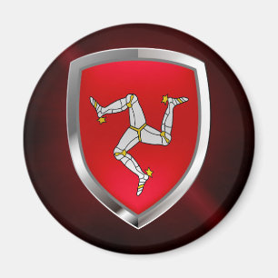 Íman Ilha de Man - Emblema Metálico