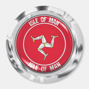 Íman Ilha de Man Round Emblem