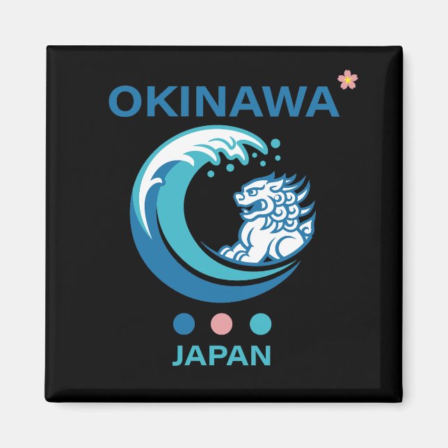 Íman Ilha de Okinawa Japão (Frente)