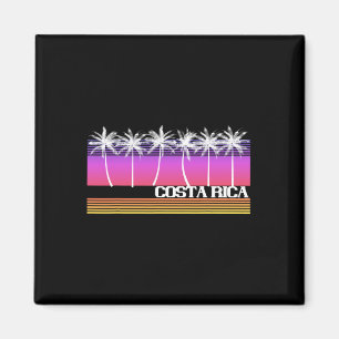 Íman Ilha de Praia ao Estilo Retro da Costa Rica Pôr do