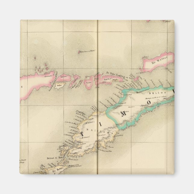 Íman Ilha de Timor Oceânia nº 28 (Frente)