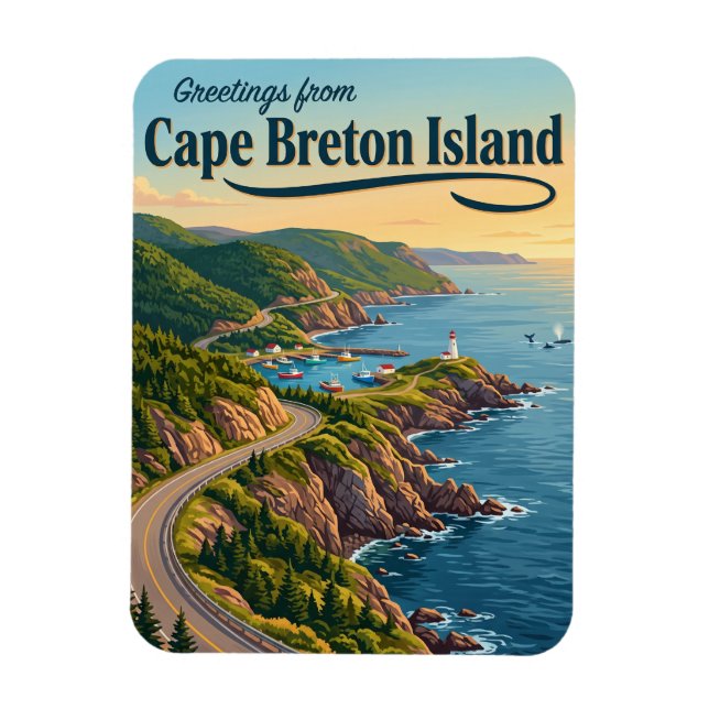 Íman Ilha do Cabo Breton Canadá (Vertical)