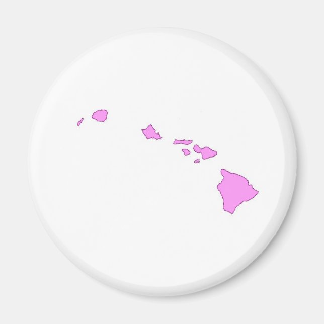 Íman ilha do Havaí rosa (Frente)