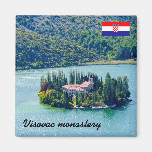 Íman Ilha do mosteiro de Visovac em Krka NP - Croácia