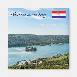 Íman Ilha do mosteiro de Visovac em Krka NP - Croácia