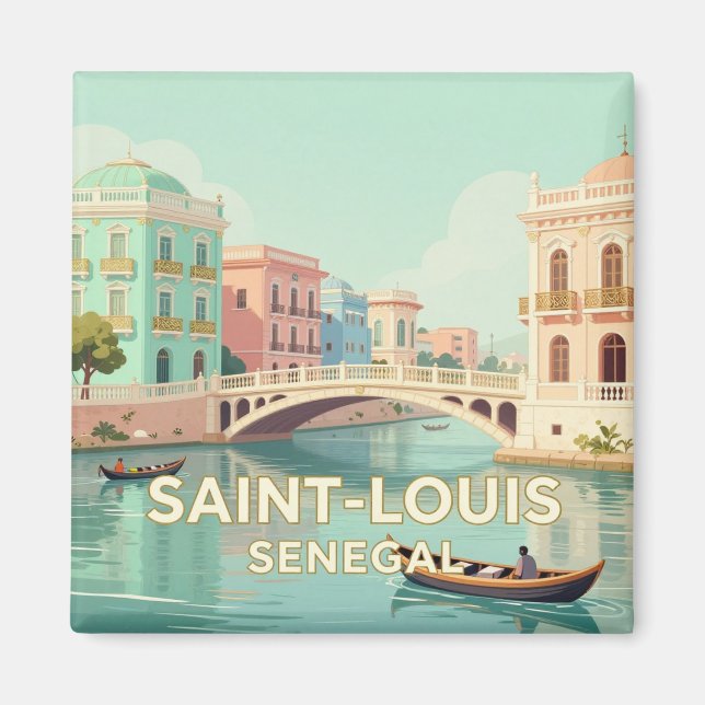 Íman 🌊 Ilha do Rio Senegal Saint-Louis (Frente)