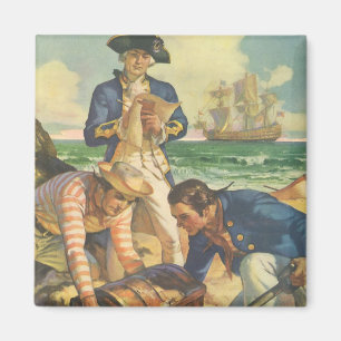 Íman Ilha do Tesouro, Contos de Fadas Piratas Vintage
