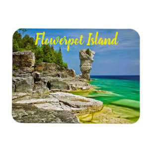 Íman Ilha Flowerpot Canadá estilizado