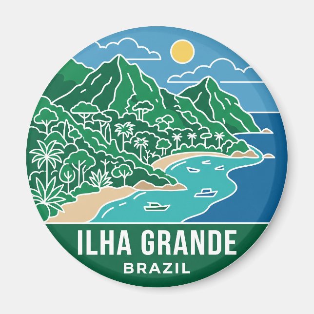 Íman Ilha Grande Brasil (Frente)