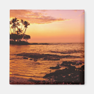 Íman Ilha Grande, Havaí. Pôr do sol, Big Island Havaí.