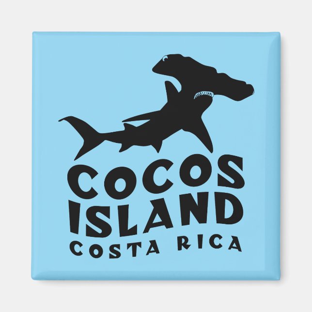 Íman Ilha Hammerhead Shark Cocos (Frente)