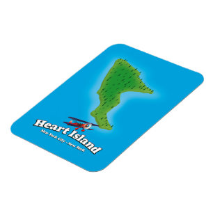 Íman Ilha Hart Nova York Nova York mapa