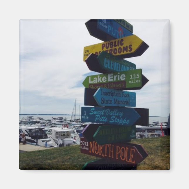 Íman "Ilha Kelley's" no Ohio Magnet (Frente)