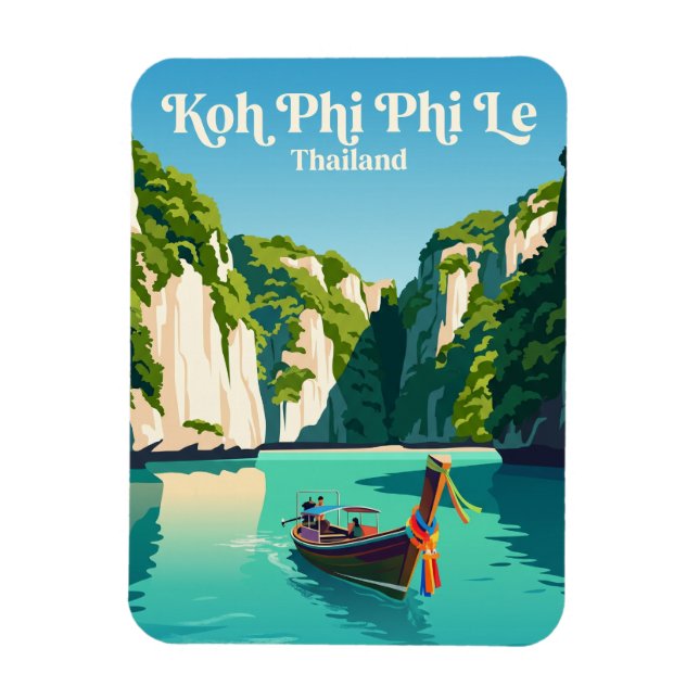Íman Ilha Koh Phi Phi Le Tailândia (Vertical)