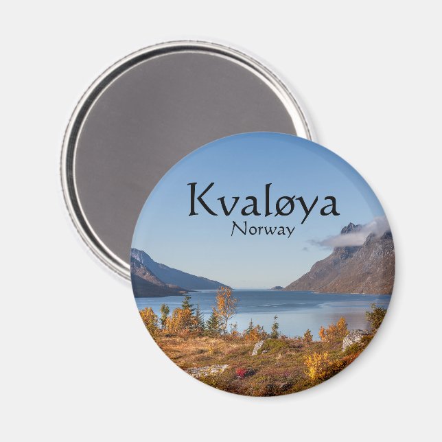 Íman Ilha Kvaloya Noruega (Front/Back)