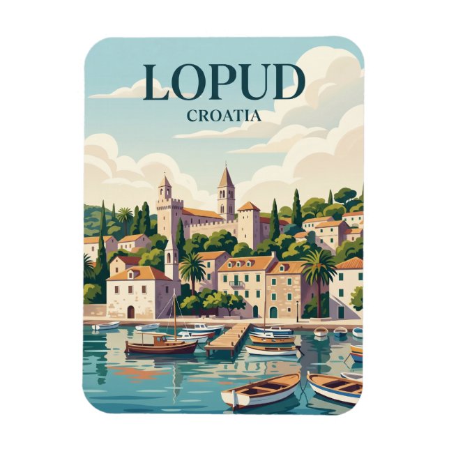 Íman Ilha Lopud Croácia (Vertical)