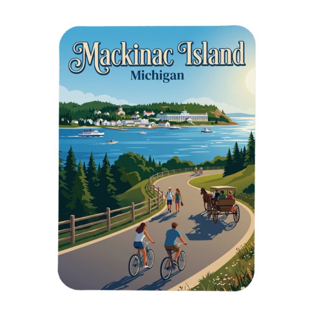 Íman Ilha Mackinac EUA (Vertical)