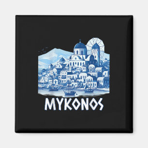 Íman Ilha Mykonos Grécia Lembrança Grega Verão Férias