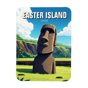 Íman Ilha páscoa Chile Moai Viagem