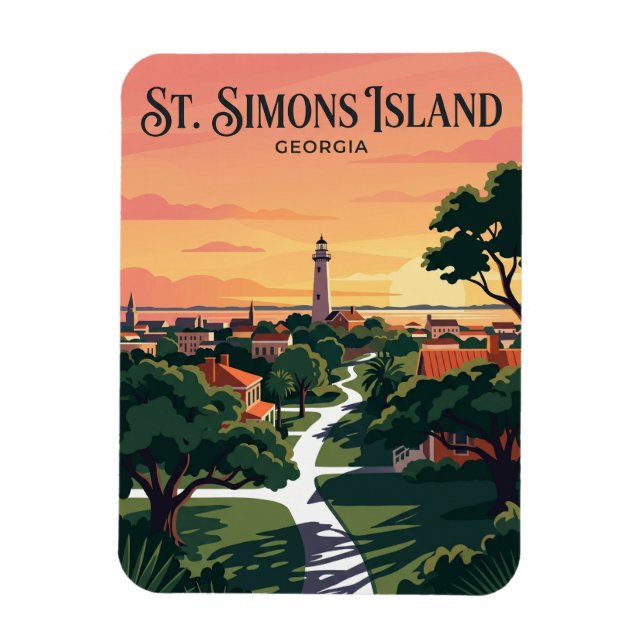 Íman Ilha St. Simons EUA (Vertical)